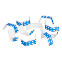 Sluitclips (U-Clips) 33 mm - blauw/wit - per 1000 stuks-2