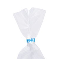 Sluitclips (U-Clips) 33 mm - blauw/wit - per 1000 stuks-3