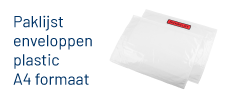 Subcat banner - paklijst env plastic A4
