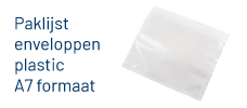 Subcat banner - paklijst env plastic A7