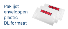 Subcat banner - paklijst env plastic DL