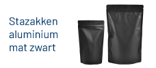 Subcat banner - stazakken aluminium mat zwart
