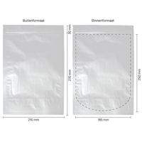 Stazakken aluminium 210 x 270 mm (2000 ml) - per 100 stuks-3