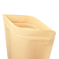 Stazakken kraftpapier met venster 250 x 300 mm (3000 ml) - per 100 stuks-2