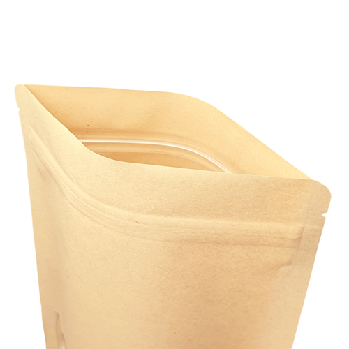 Stazakken kraftpapier met venster 250 x 300 mm (3000 ml) - per 100 stuks-2