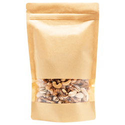 Stazakken kraftpapier met venster 160 x 230 mm (750 ml) - per 100 stuks