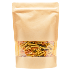 Stazakken kraftpapier met venster 180 x 225 mm (1000 ml) - per 100 stuks
