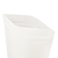 Stazakken kraftpapier wit met venster 130 x 225 mm (500 ml) - per 100 stuks-2