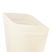 Stazakken kraftpapier wit met venster 85 x 110 mm (100 ml) - per 100 stuks-2