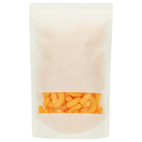 Stazakken kraftpapier wit met venster 180 x 255 mm (1000 ml) - per 100 stuks