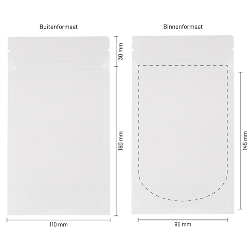 Stazakken transparant 110 x 160 mm (250 ml) - per 100 stuks-3