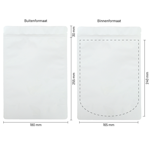 Stazakken wit 180 x 255 mm (1000 ml) - per 100 stuks-3