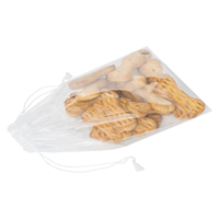 Trekkoordzakjes 150 x 210 mm transparant - per 100 stuks