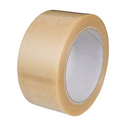 Verpakkingstape PVC transparant - Solvent (natuurrubber) - 48 mm x 66 meter