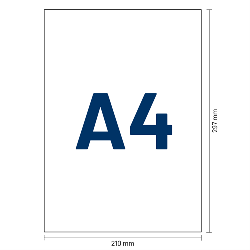 Verzendlabels A4 - 1 per vel - 210 x 297 mm - per 200 vellen-3