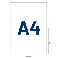 Verzendlabels A4 - 2 per vel - 210 x 148,5 mm - per 200 vellen-3