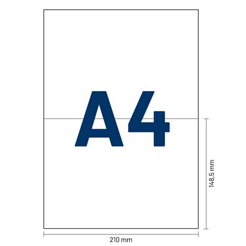 Verzendlabels A4 - 2 per vel - 210 x 148,5 mm - per 200 vellen-3