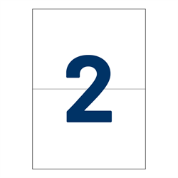 Verzendlabels A4 - 2 per vel - 210 x 148,5 mm - per 200 vellen