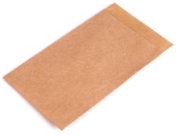 Zaadzakjes 150 x 200 + 20 mm - 50 grams bruin kraft - per 1000 stuks