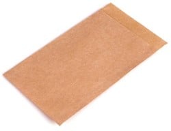 Zaadzakjes 63 x 93 + 14 mm - 70 grams bruin kraft - per 1000 stuks